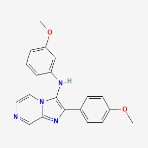 N-(3-methoxyphenyl)-2-(4-methoxyphenyl)imidazo[1,2-a]pyrazin-3-amine