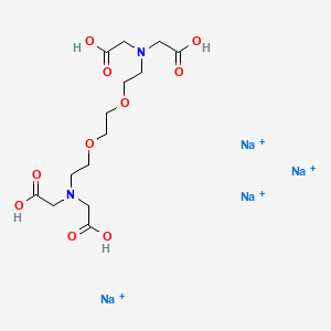 molecular formula C14H24N2Na4O10+4 B11816771 Tetrasodium;2-[2-[2-[2-[bis(carboxymethyl)amino]ethoxy]ethoxy]ethyl-(carboxymethyl)amino]acetic acid 