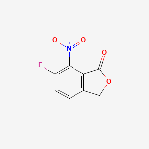 molecular formula C8H4FNO4 B11816781 6-Fluoro-7-nitro-3H-isobenzofuran-1-one CAS No. 1048920-34-8