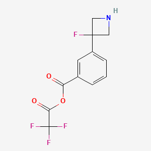 (2,2,2-Trifluoroacetyl) 3-(3-fluoroazetidin-3-yl)benzoate