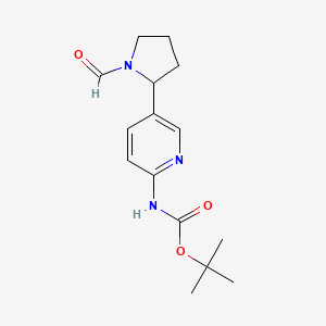 tert-Butyl (5-(1-formylpyrrolidin-2-yl)pyridin-2-yl)carbamate