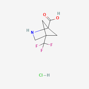 4-(Trifluoromethyl)-2-azabicyclo[2.1.1]hexane-1-carboxylic acid hydrochloride