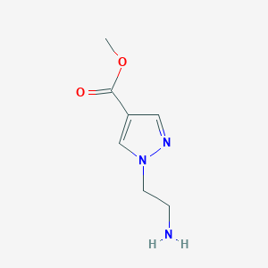 molecular formula C7H11N3O2 B11816905 Methyl 1-(2-aminoethyl)-1H-pyrazole-4-carboxylate 