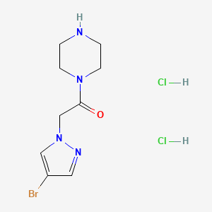 2-(4-Bromo-1H-pyrazol-1-yl)-1-(piperazin-1-yl)ethanone dihydrochloride