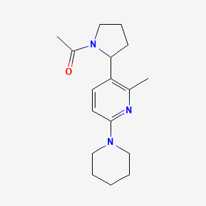 1-(2-(2-Methyl-6-(piperidin-1-yl)pyridin-3-yl)pyrrolidin-1-yl)ethanone