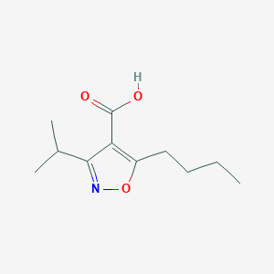 molecular formula C11H17NO3 B11817011 5-Butyl-3-isopropylisoxazole-4-carboxylic acid CAS No. 1048920-46-2