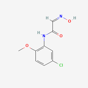 molecular formula C9H9ClN2O3 B11817036 (2E)-N-(5-chloro-2-methoxyphenyl)-2-(hydroxyimino)acetamide 