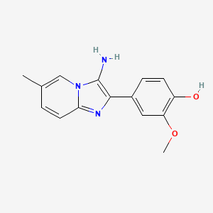 molecular formula C15H15N3O2 B1181709 4-(3-Amino-6-methylimidazo[1,2-a]pyridin-2-yl)-2-methoxyphenol 