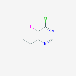 molecular formula C7H8ClIN2 B11817102 4-Chloro-5-iodo-6-isopropylpyrimidine 