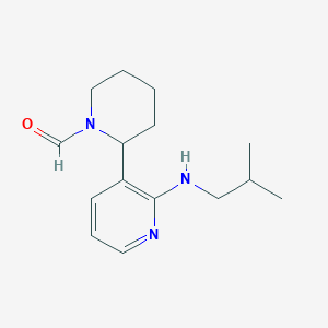 2-(2-(Isobutylamino)pyridin-3-yl)piperidine-1-carbaldehyde