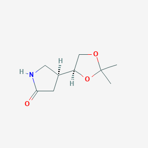 (S)-4-((S)-2,2-Dimethyl-1,3-dioxolan-4-YL)pyrrolidin-2-one