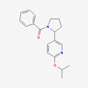 molecular formula C19H22N2O2 B11817194 (2-(6-Isopropoxypyridin-3-yl)pyrrolidin-1-yl)(phenyl)methanone 