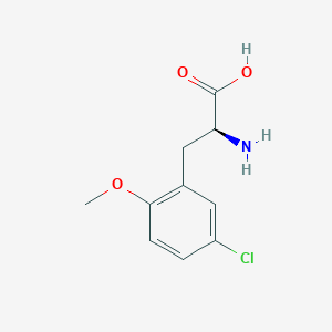 molecular formula C10H12ClNO3 B11817239 DL-5-Chloro-2-methoxyphenylalanine 