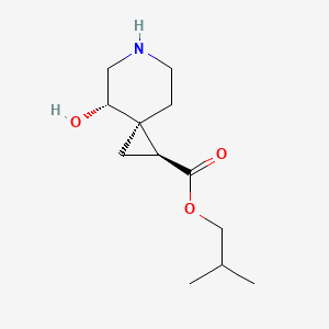 2-methylpropyl (2S,3S,4S)-4-hydroxy-6-azaspiro[2.5]octane-2-carboxylate