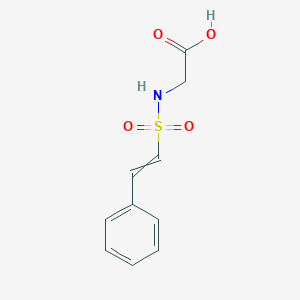 molecular formula C10H11NO4S B11817260 2-(2-Phenylethenylsulfonylamino)acetic acid 