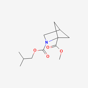 molecular formula C12H19NO4 B11817281 2-Azabicyclo[2.1.1]hexane-1,2-dicarboxylic acid, 2-(1,1-dimethylethyl)1-methyl ester 