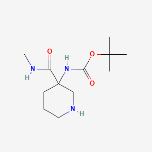 Carbamic acid, N-[3-[(methylamino)carbonyl]-3-piperidinyl]-, 1,1-dimethylethyl ester