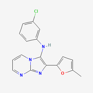 N-(3-chlorophenyl)-2-(5-methyl-2-furyl)imidazo[1,2-a]pyrimidin-3-amine