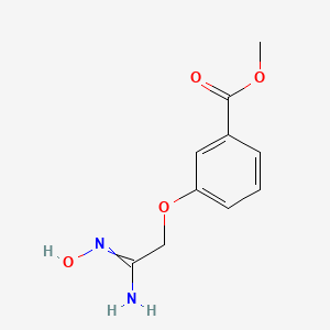 molecular formula C10H12N2O4 B11817315 Methyl 3-(2-amino-2-hydroxyiminoethoxy)benzoate 