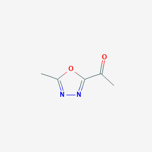 molecular formula C5H6N2O2 B11817319 1-(5-Methyl-1,3,4-oxadiazol-2-yl)ethanone 