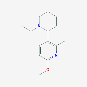 3-(1-Ethylpiperidin-2-yl)-6-methoxy-2-methylpyridine