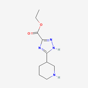 Ethyl5-(piperidin-3-yl)-1H-1,2,4-triazole-3-carboxylate