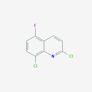 molecular formula C9H4Cl2FN B11817454 2,8-Dichloro-5-fluoroquinoline 