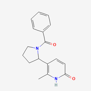 molecular formula C17H18N2O2 B11817468 5-(1-Benzoylpyrrolidin-2-yl)-6-methylpyridin-2(1H)-one 