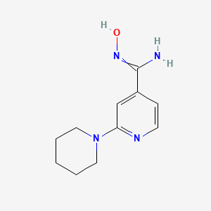 N'-hydroxy-2-piperidin-1-ylpyridine-4-carboximidamide