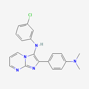 N-(3-chlorophenyl)-2-[4-(dimethylamino)phenyl]imidazo[1,2-a]pyrimidin-3-amine