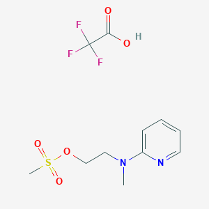 2-(Methyl(pyridin-2-yl)amino)ethyl methanesulfonate 2,2,2-trifluoroacetate