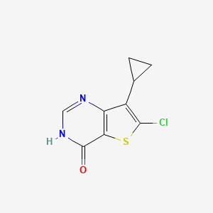 6-Chloro-7-cyclopropylthieno[3,2-d]pyrimidin-4-ol