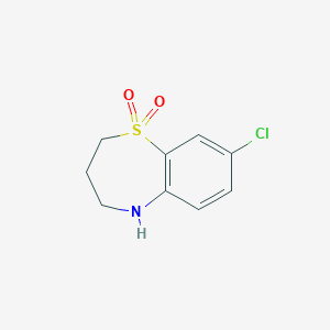 8-Chloro-2,3,4,5-tetrahydro-1lambda6,5-benzothiazepine 1,1-dioxide