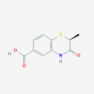 molecular formula C10H9NO3S B11817590 (2S)-2-methyl-3-oxo-4H-1,4-benzothiazine-6-carboxylic acid 