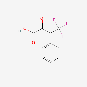 molecular formula C10H7F3O3 B11817599 4,4,4-Trifluoro-2-oxo-3-phenylbutanoic acid 