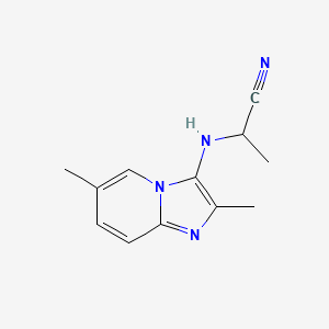 molecular formula C12H14N4 B1181760 2-((2,6-Dimethylimidazo[1,2-a]pyridin-3-yl)amino)propanenitrile 