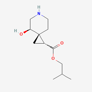 2-methylpropyl (2R,3R,4R)-4-hydroxy-6-azaspiro[2.5]octane-2-carboxylate