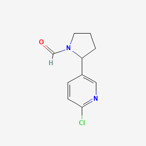 2-(6-Chloropyridin-3-yl)pyrrolidine-1-carbaldehyde