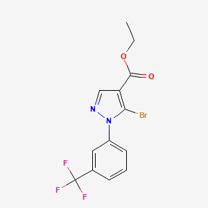 Ethyl 5-bromo-1-(3-(trifluoromethyl)phenyl)-1H-pyrazole-4-carboxylate