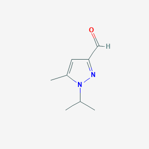 molecular formula C8H12N2O B11817672 1-Isopropyl-5-methyl-1H-pyrazole-3-carbaldehyde 