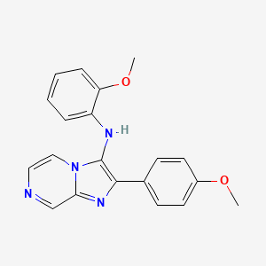 molecular formula C20H18N4O2 B1181768 N-(2-methoxyphenyl)-2-(4-methoxyphenyl)imidazo[1,2-a]pyrazin-3-amine 