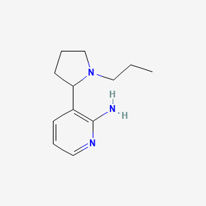 molecular formula C12H19N3 B11817700 3-(1-Propylpyrrolidin-2-yl)pyridin-2-amine 