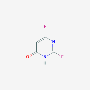 molecular formula C4H2F2N2O B11817769 4(1H)-Pyrimidinone, 2,6-difluoro-(9CI) 