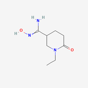 1-ethyl-N'-hydroxy-6-oxopiperidine-3-carboximidamide