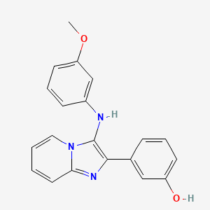 molecular formula C20H17N3O2 B1181781 3-[3-(3-Methoxyanilino)imidazo[1,2-a]pyridin-2-yl]phenol 