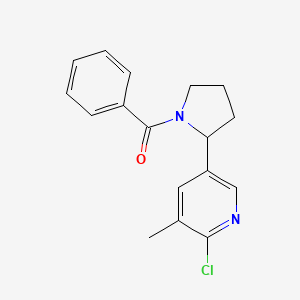 (2-(6-Chloro-5-methylpyridin-3-yl)pyrrolidin-1-yl)(phenyl)methanone