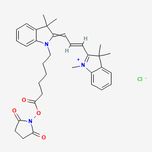 molecular formula C34H40ClN3O4 B11817838 Cy 3-Osu 