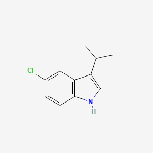 molecular formula C11H12ClN B11817852 5-chloro-3-(propan-2-yl)-1H-indole 