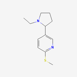 5-(1-Ethylpyrrolidin-2-yl)-2-(methylthio)pyridine