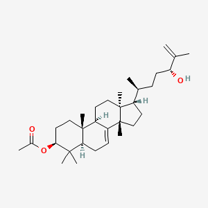 molecular formula C32H52O3 B1181789 [17-(5-hydroxy-6-methylhept-6-en-2-yl)-4,4,10,13,14-pentamethyl-2,3,5,6,9,11,12,15,16,17-decahydro-1H-cyclopenta[a]phenanthren-3-yl] acetate CAS No. 1352001-09-2